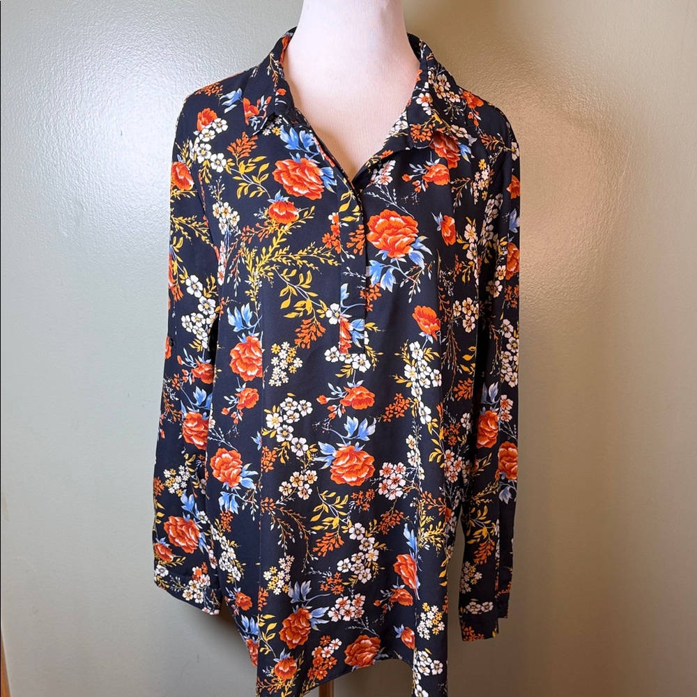 Floral Long Sleeve Women's Top